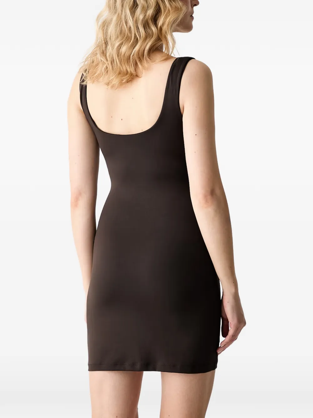 GUESS USA Mouwloze mini-jurk verfraaid met logo Bruin