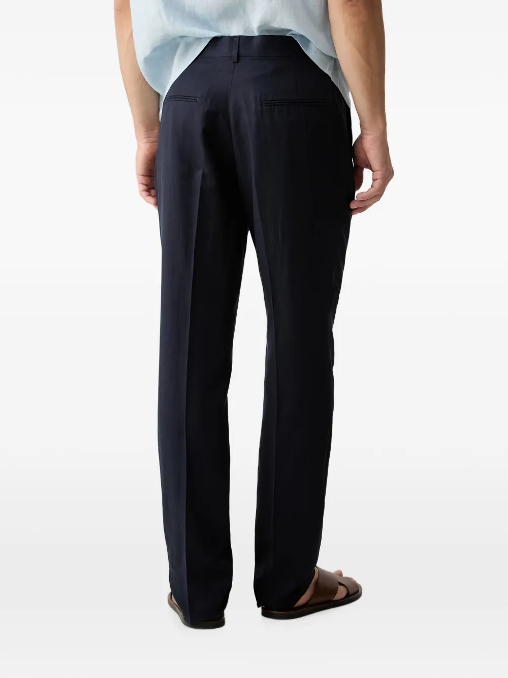 GUESS USA Straight plooibroek Blauw