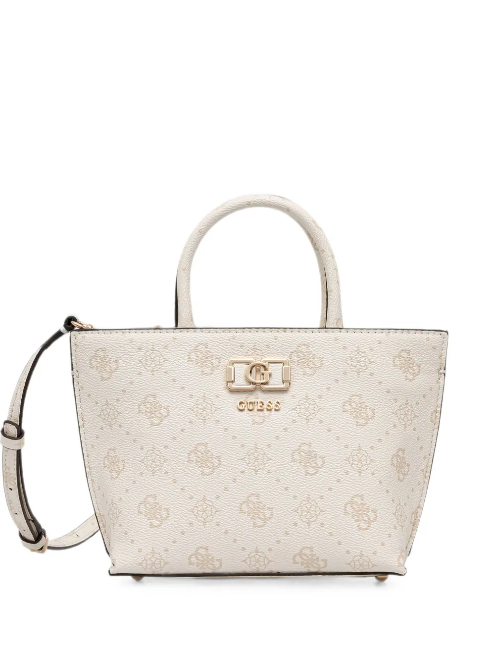 GUESS USA Emelie logo-print monogram-pattern tote bag - Nude