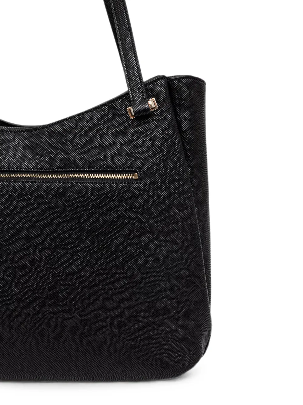 GUESS USA Gilda shopper met logoplakkaat en bedeldetail Zwart
