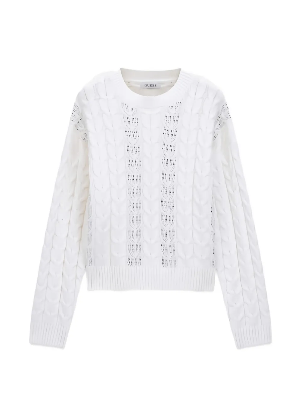 GUESS USA rhinestone-embellished sweater - Weiß