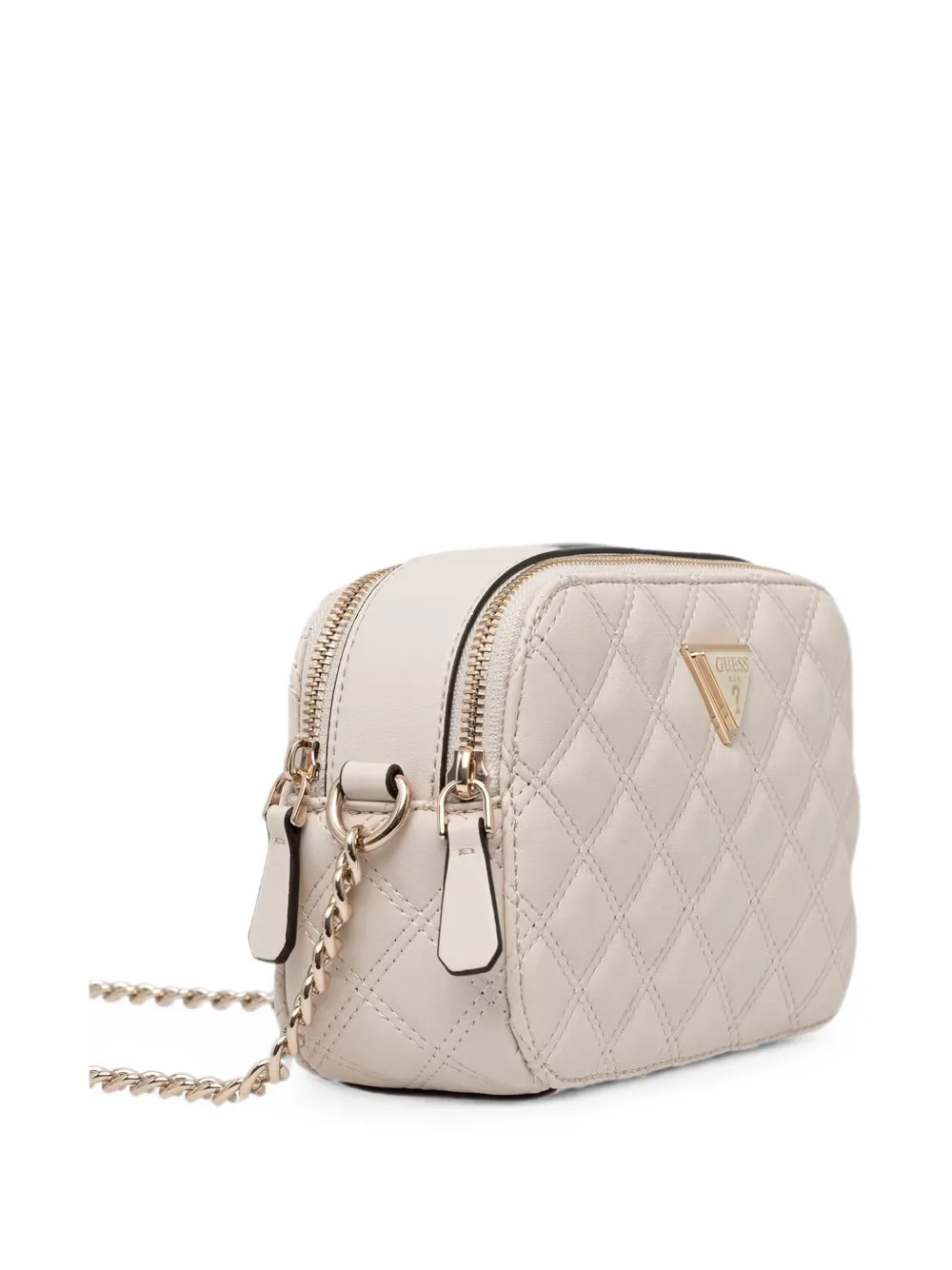 GUESS USA Gewatteerde schoudertas Beige