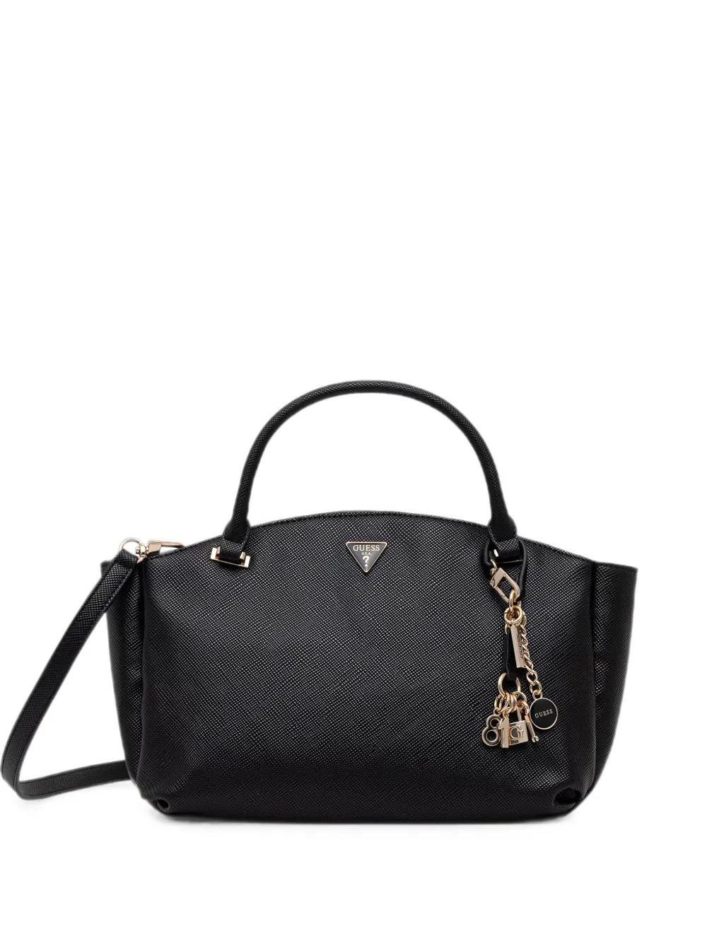 GUESS USA logo-plaque charm-detail tote bag - Schwarz