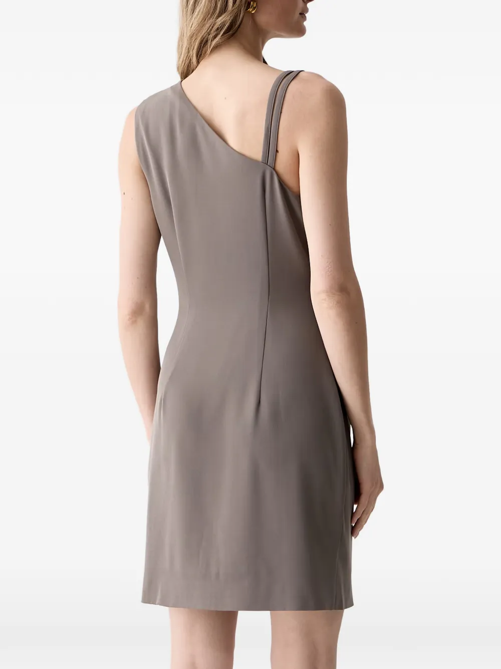 GUESS USA Livia asymmetrische mini-jurk Bruin