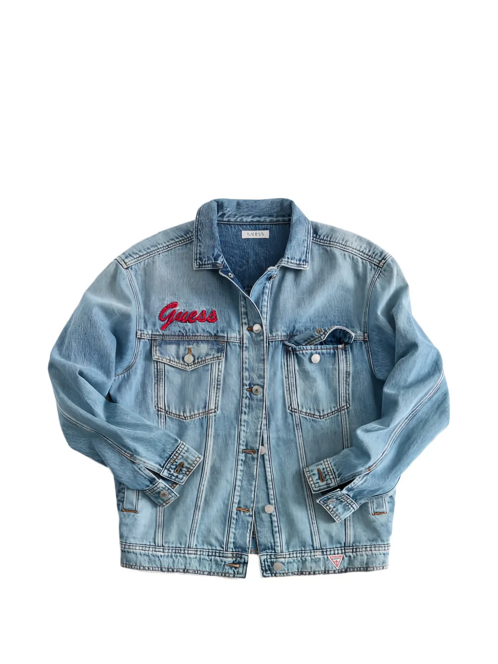 GUESS USA sequin-embellished denim jacket - Blau
