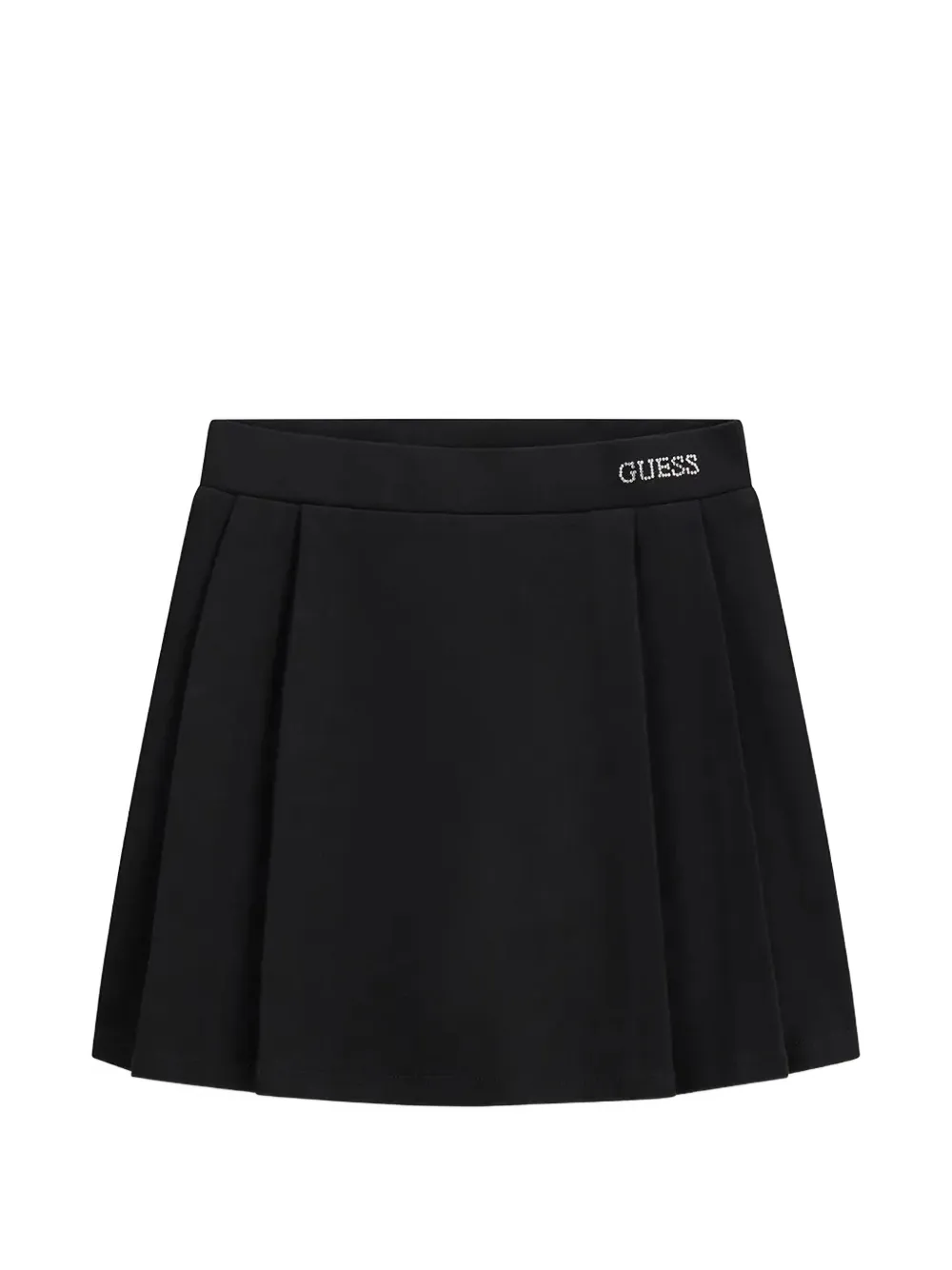 guess kids Milano logo-embellished pleated mini skirt - Nero