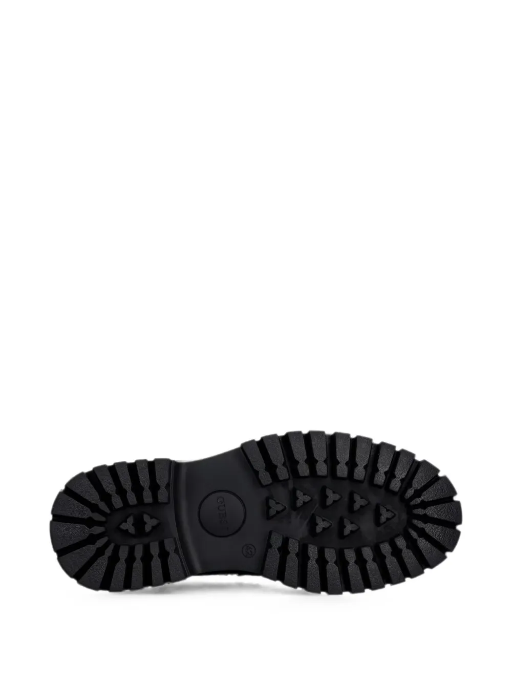 GUESS USA logo-plaque chunky-sole loafers Zwart