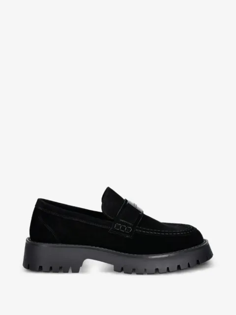 GUESS USA logo-plaque chunky-sole loafers