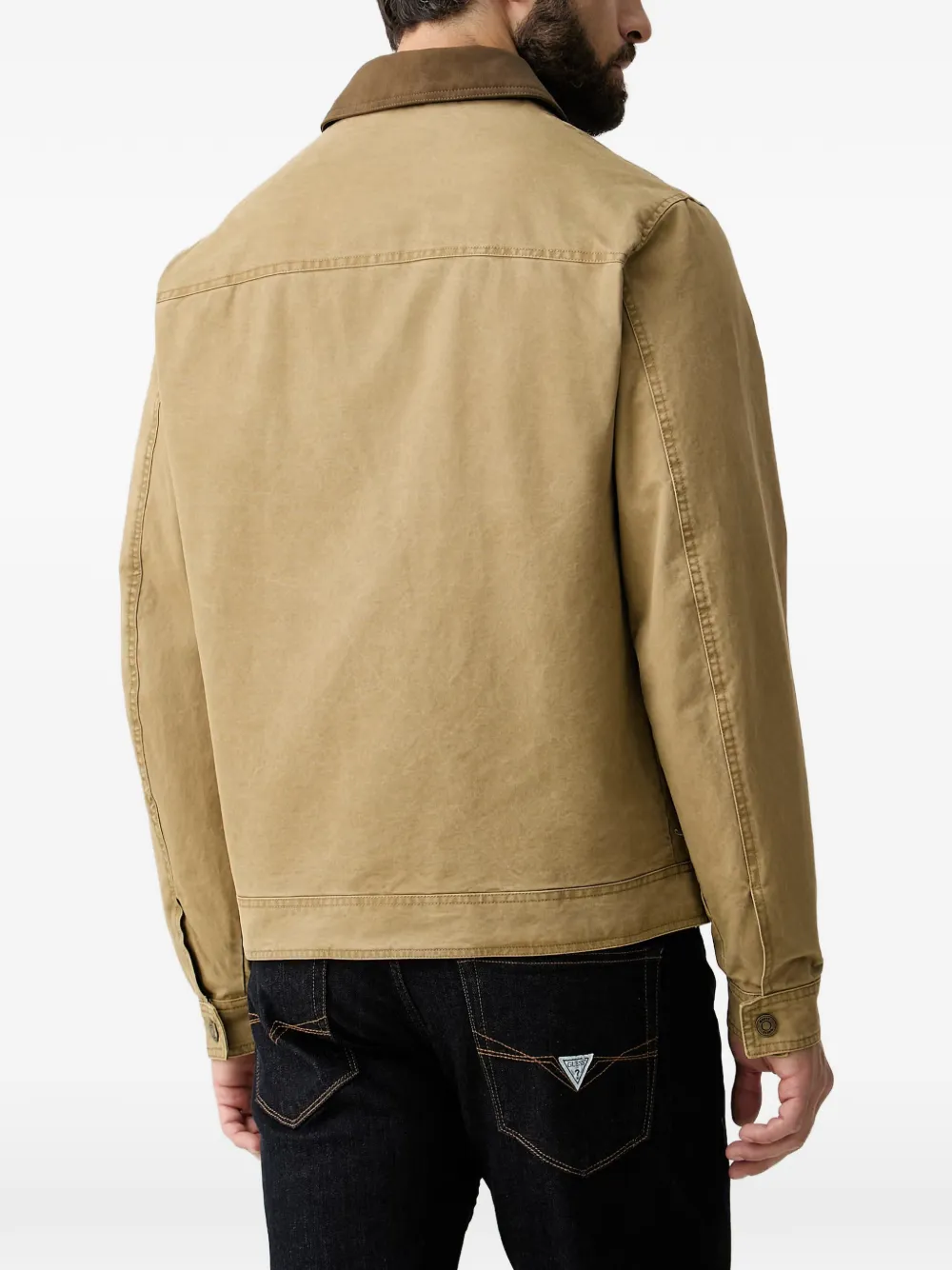 GUESS USA Jack met geborduurd logo Beige