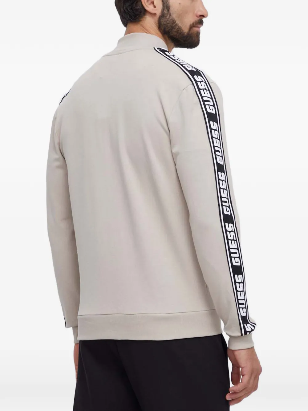 GUESS USA zip-up sweatshirt Beige