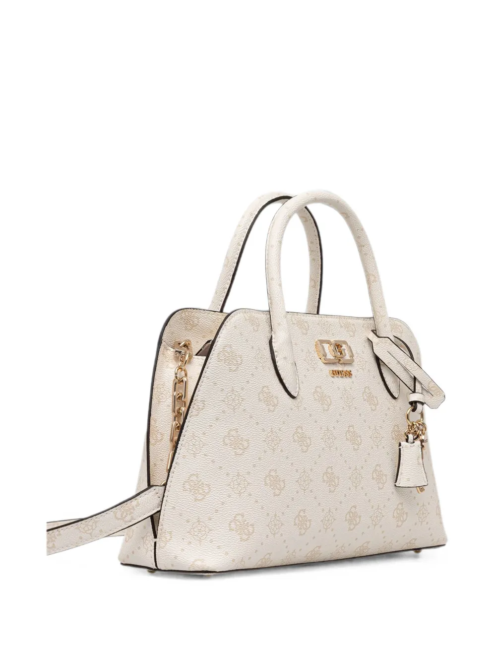 GUESS USA Emelie shopper met logo-plakkaat en monogram-print Beige