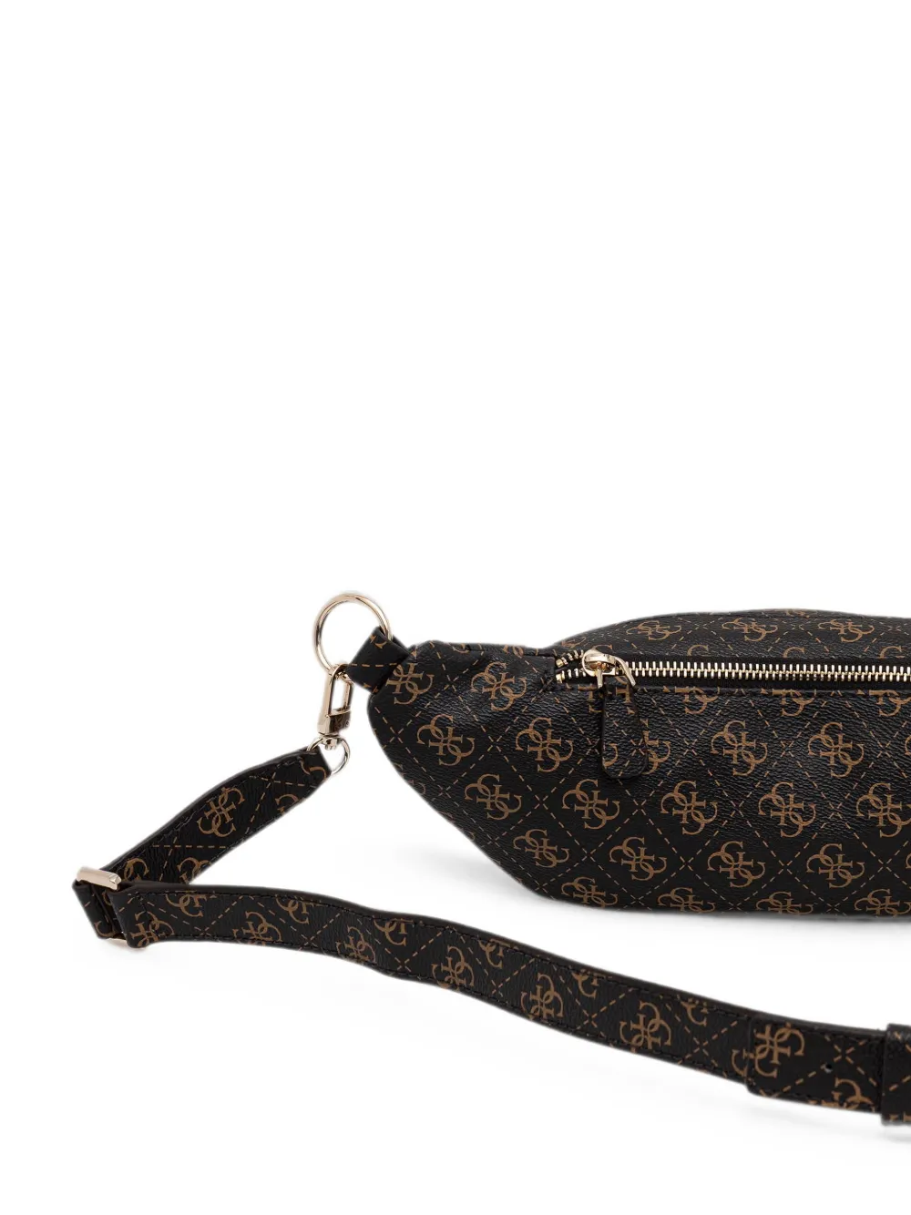 GUESS USA Heuptas met rits en logo-print Zwart