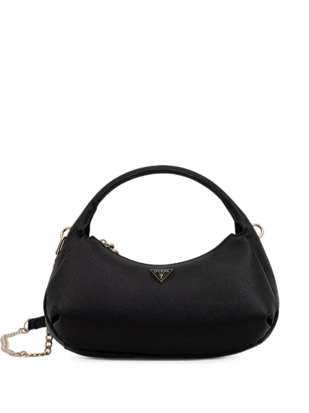 GUESS USA Gilda logo-plaque chain-link shoulder bag - Schwarz