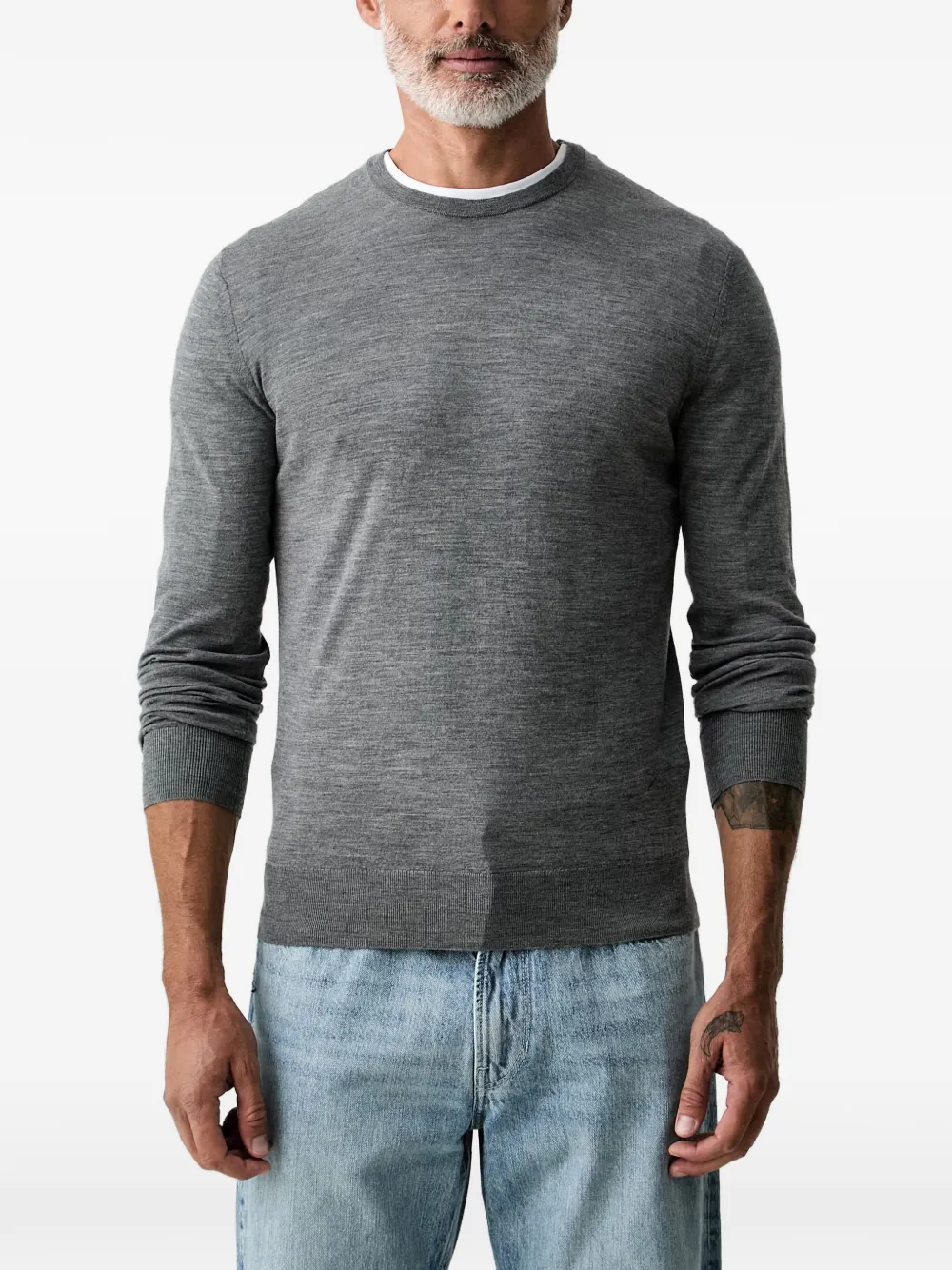 Hackett London crew neck long-sleeve sweater - Grau