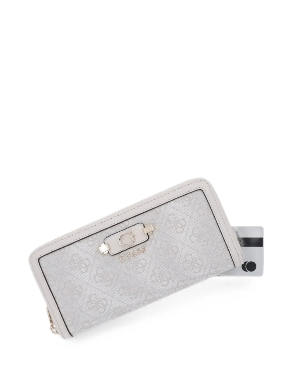 GUESS USA Lindsey portemonnee met logoprint Beige