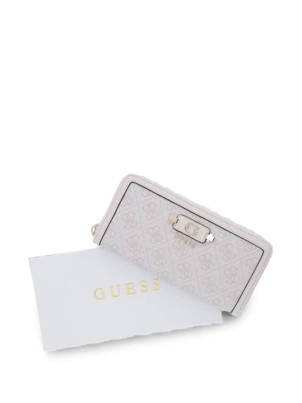 GUESS USA Lindsey portemonnee met logoprint Beige
