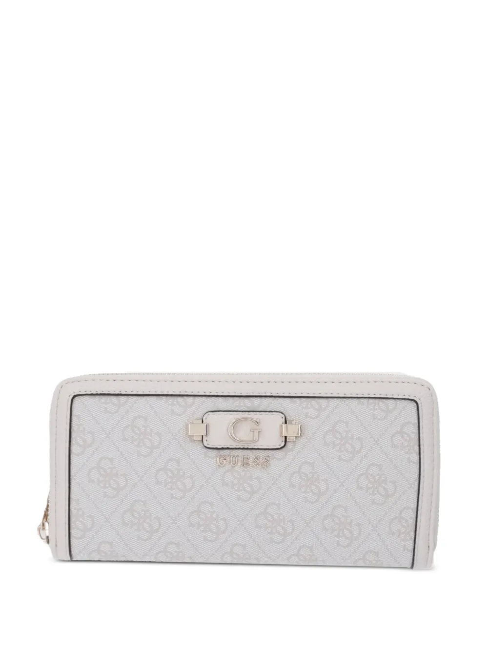 GUESS USA Lindsey logo-print wallet - Nude
