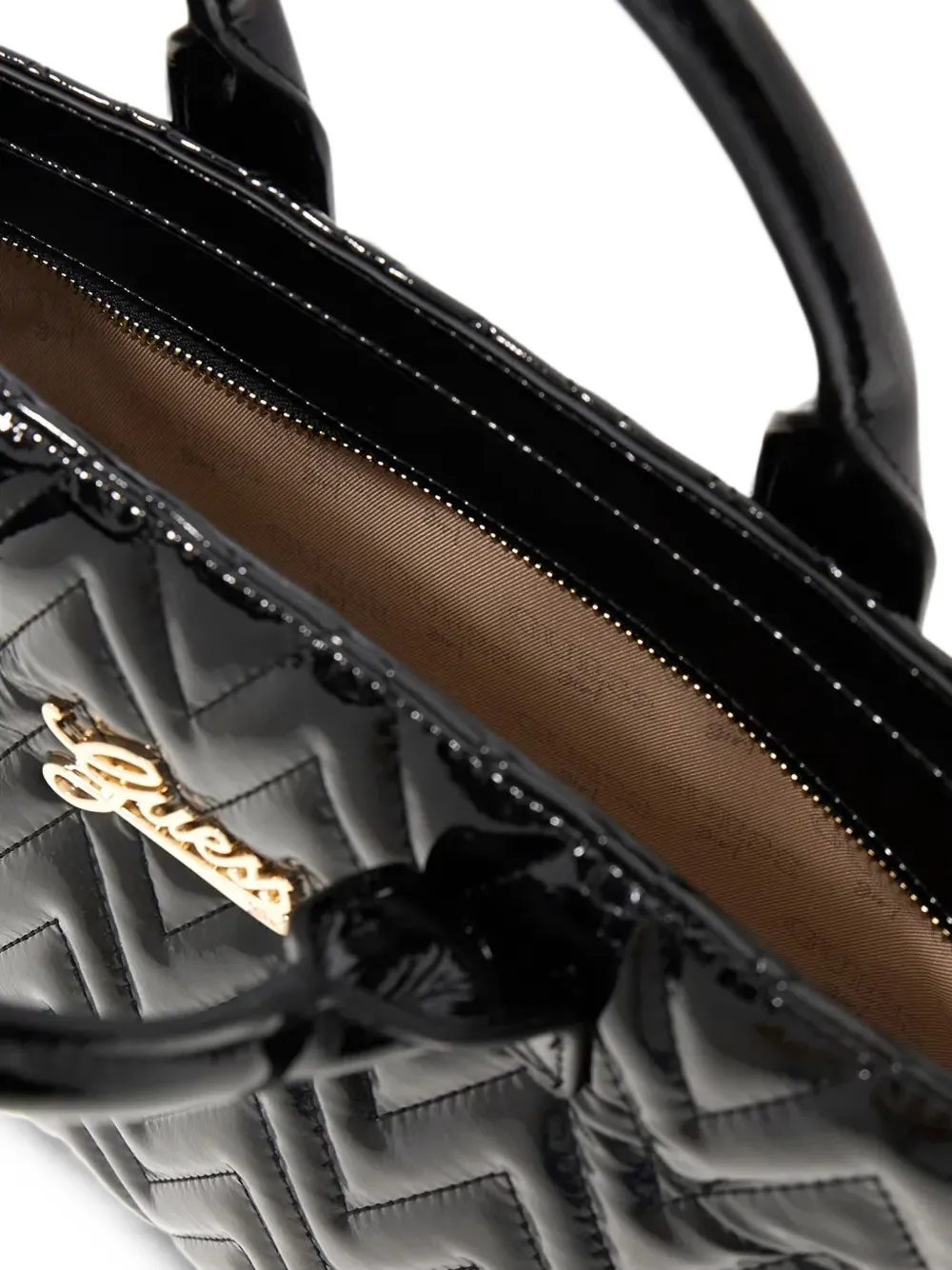guess kids Shopper met hart-bedel Zwart