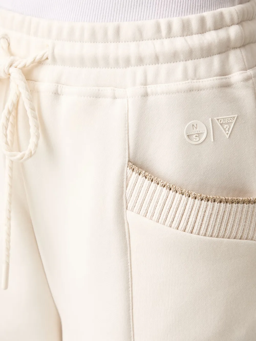 GUESS USA Trainingsbroek met trekkoord Beige