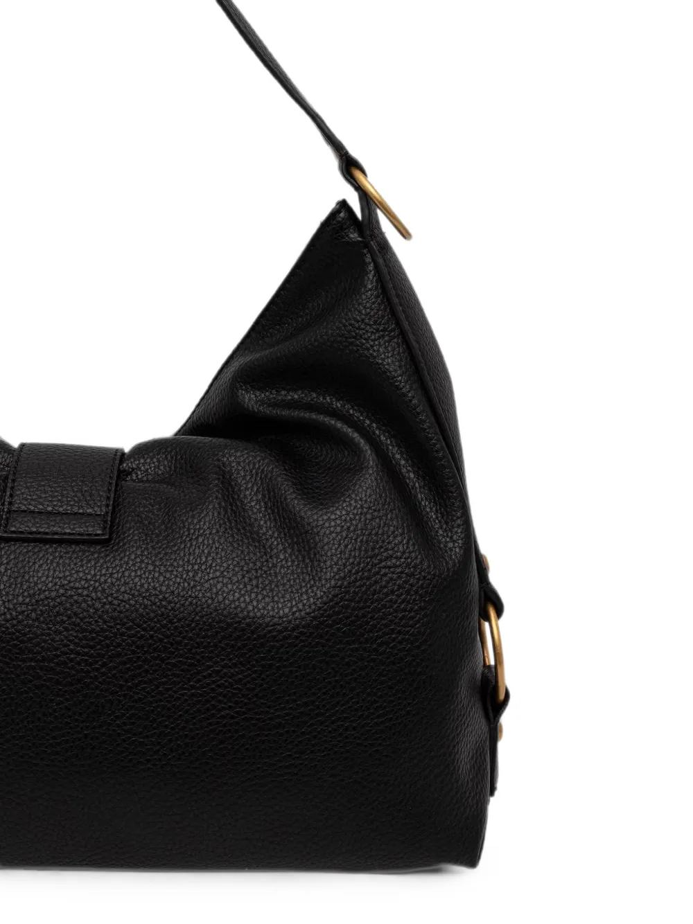 GUESS USA Grote Camden bewerkte schoudertas met logoplakkaat Zwart