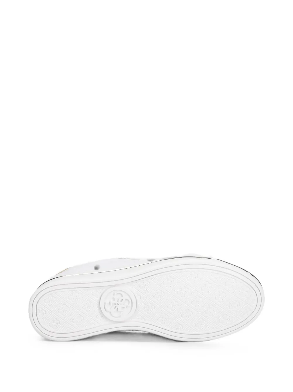 GUESS USA logo-plaque lace-up sneakers Wit