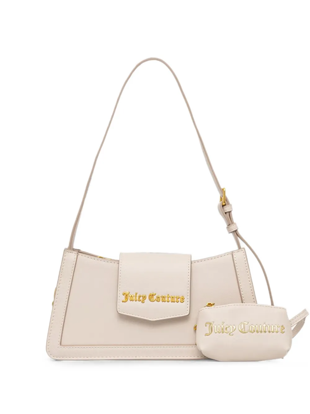 Juicy Couture Borsa a spalla con applicazione - Toni neutri