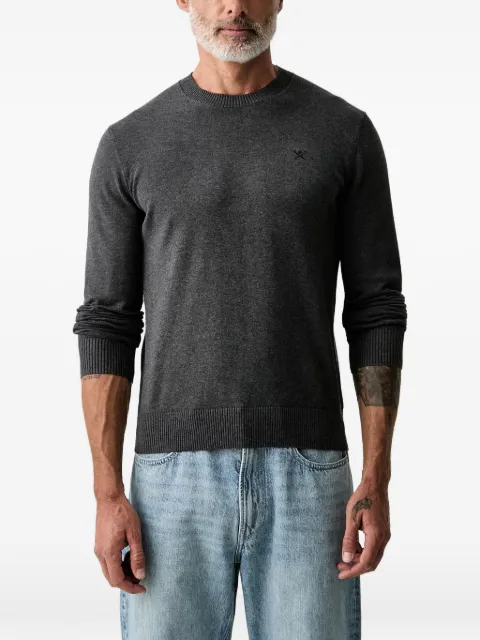 Hackett London Gerippter Pullover mit Logo-Stickerei