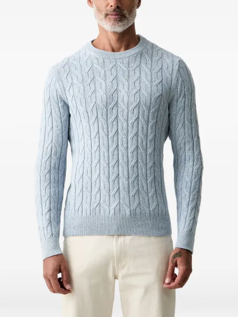 Hackett London cable-knit crew neck sweater