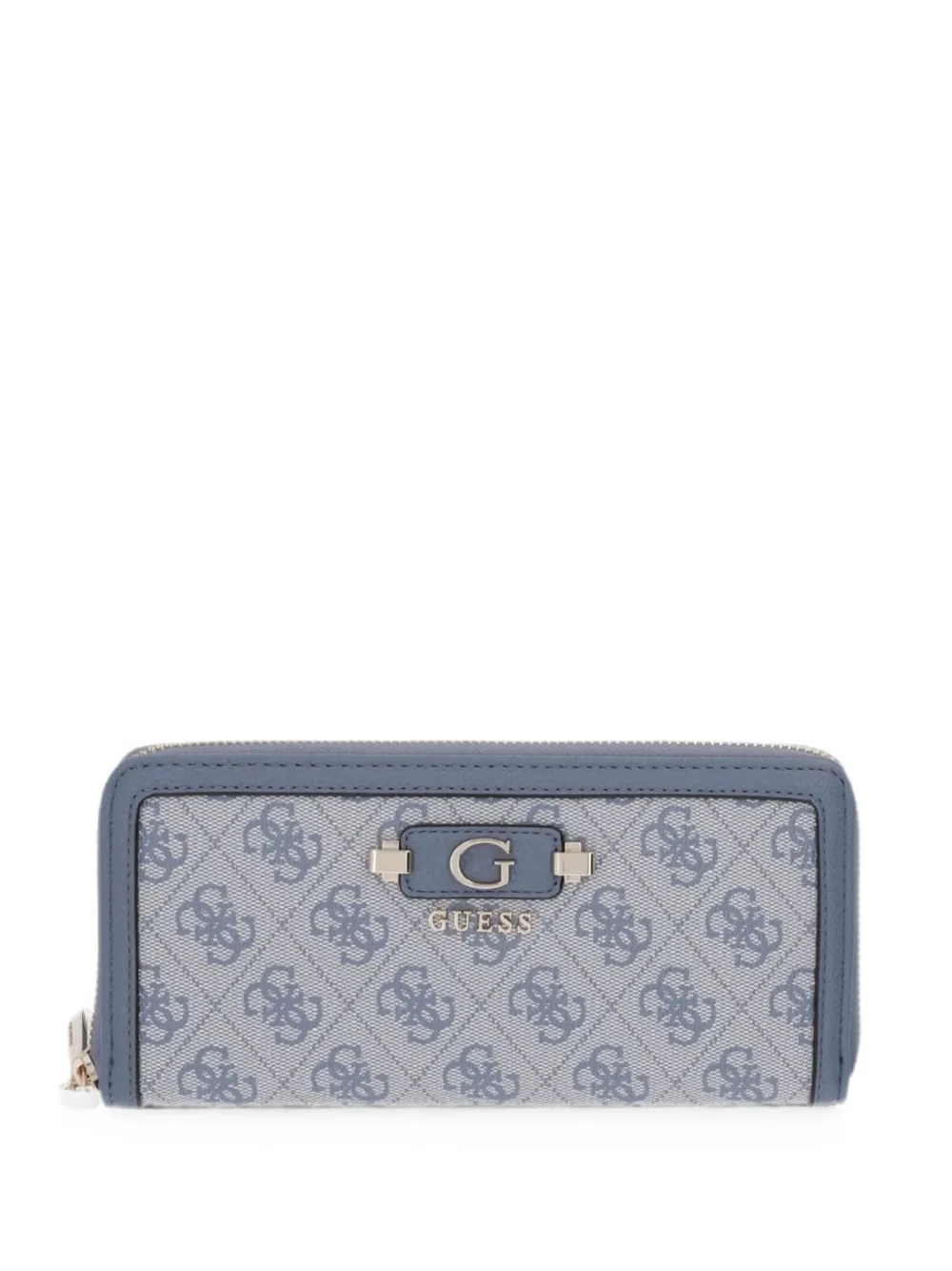 GUESS USA logo-print detachable-strap wallet - Blu