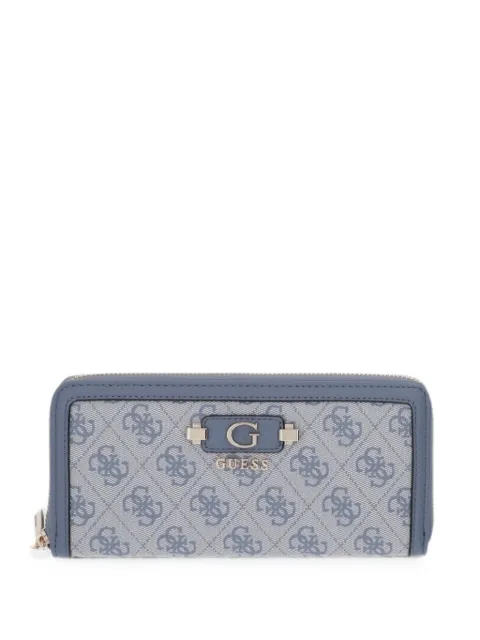 GUESS USA logo-print detachable-strap wallet