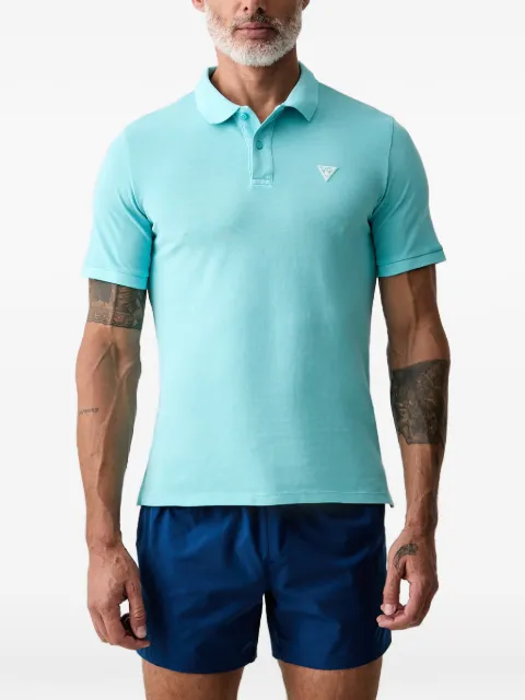 GUESS USA logo-patch polo shirt