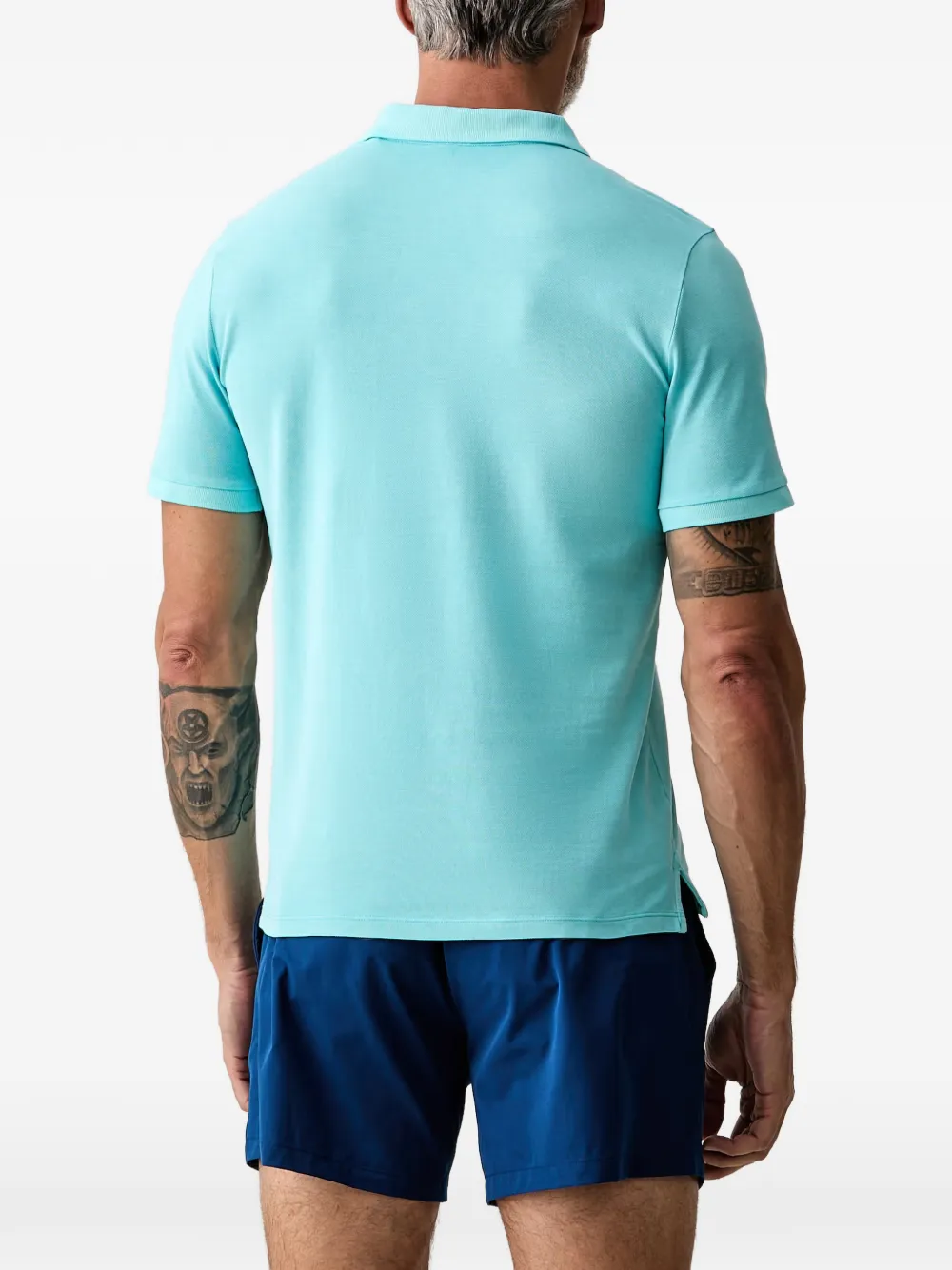 GUESS USA Poloshirt met logopatch Blauw
