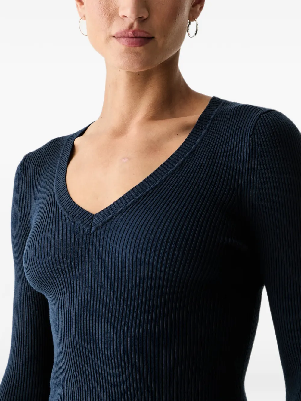 GUESS USA T-shirt met V-hals Blauw