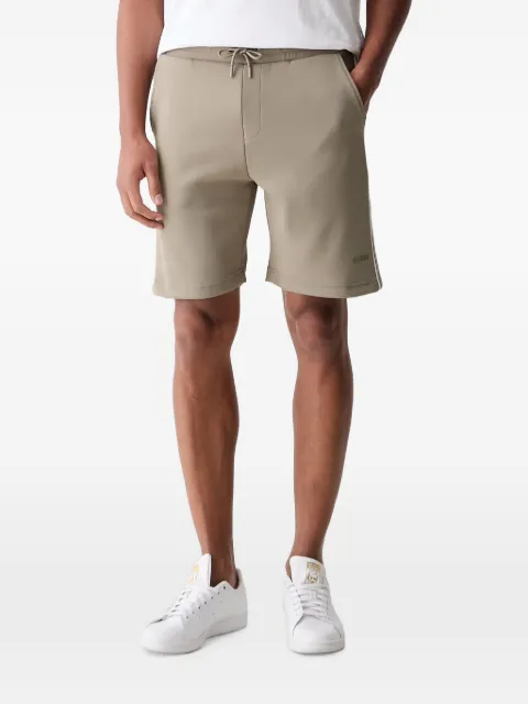 GUESS USA side-stripe drawstring track shorts
