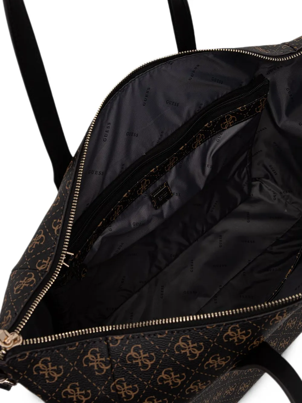 GUESS USA Grote Latona shopper met monogramprint Zwart