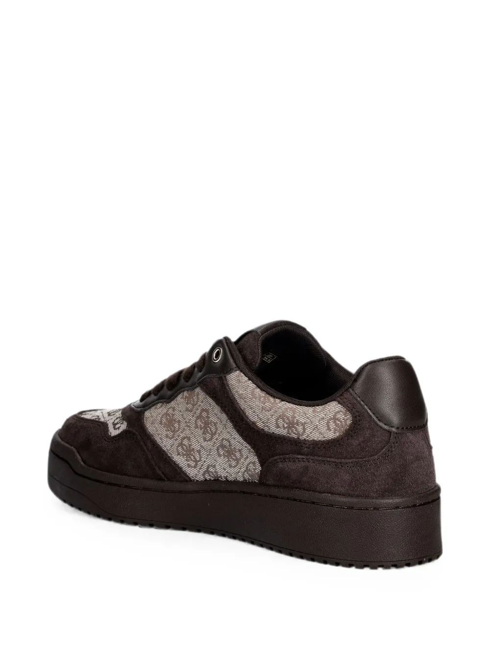 GUESS USA logo-print suede-panelled sneakers Bruin