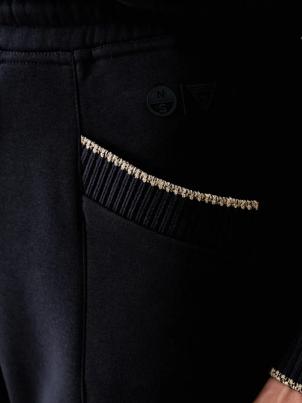 GUESS USA x North Sails broek met trekkoord Blauw