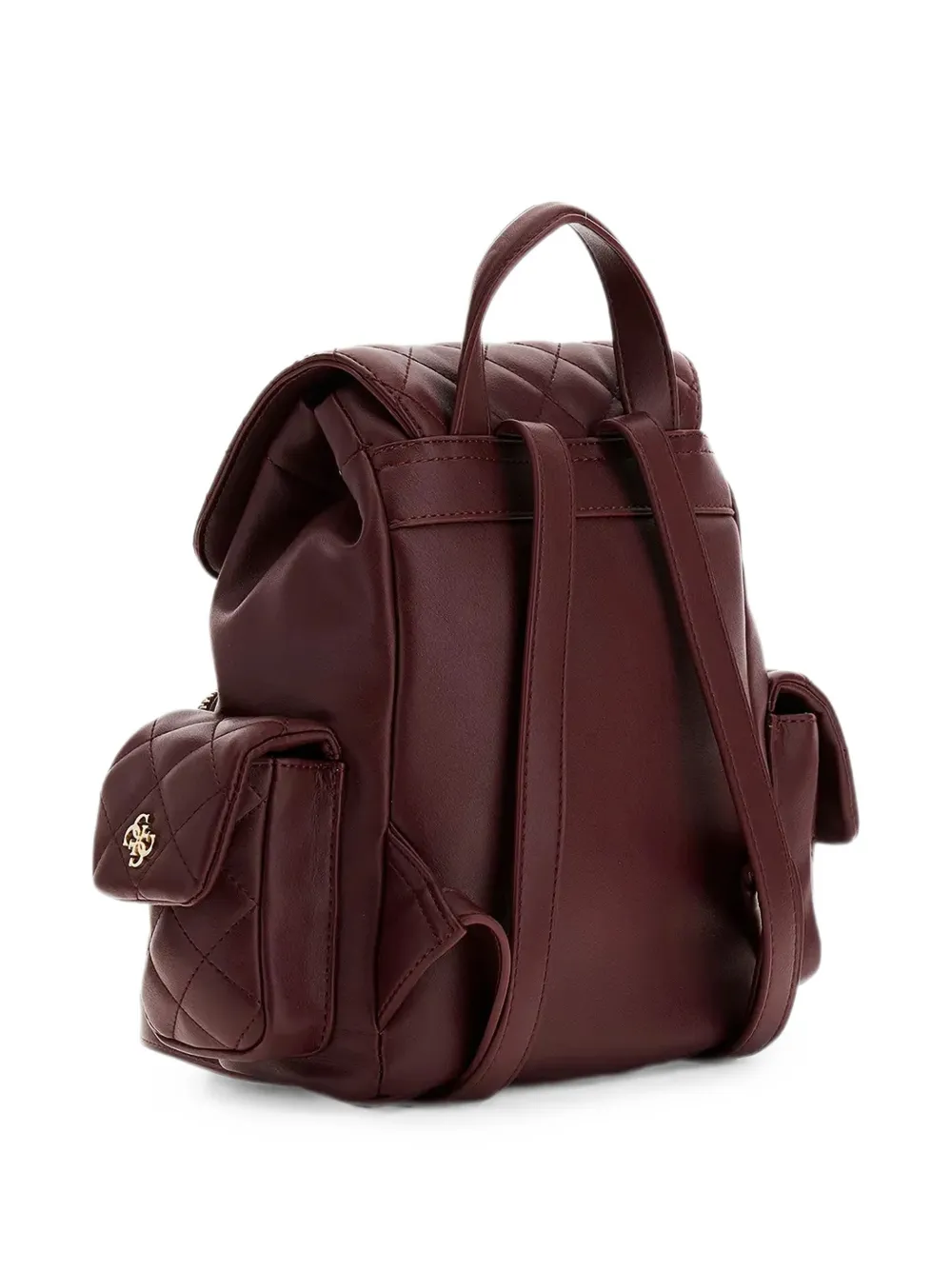 guess kids Gewatteerde mini-rugzak met logo-plakkaat Bruin