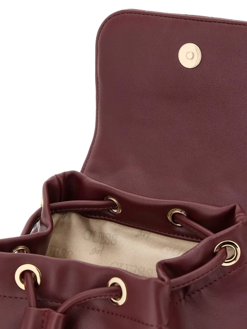 guess kids Gewatteerde mini-rugzak met logo-plakkaat Bruin