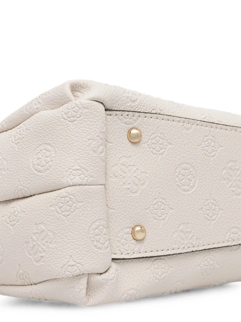 GUESS USA logo-embossed padlock-detail tote bag Beige