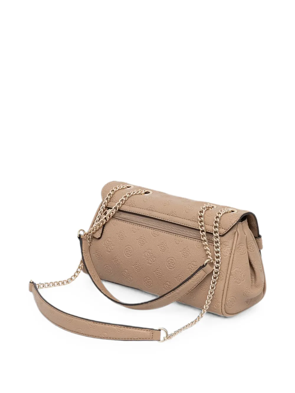 GUESS USA Schoudertas met monogram-reliëf en gesp-detail Beige