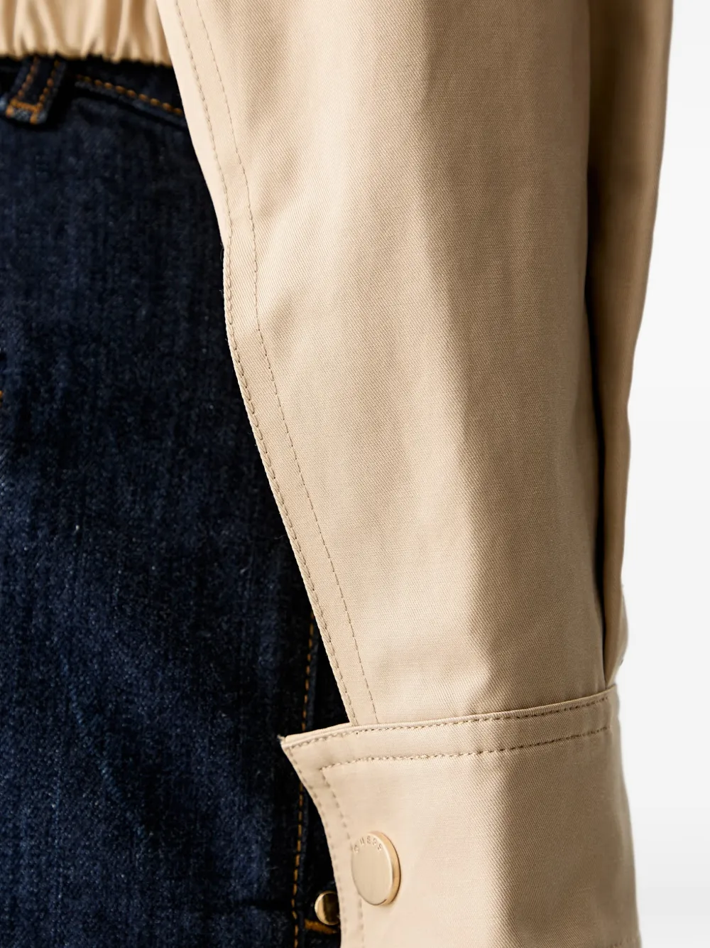 GUESS USA elasticated-waistband flap-pocket jacket Beige