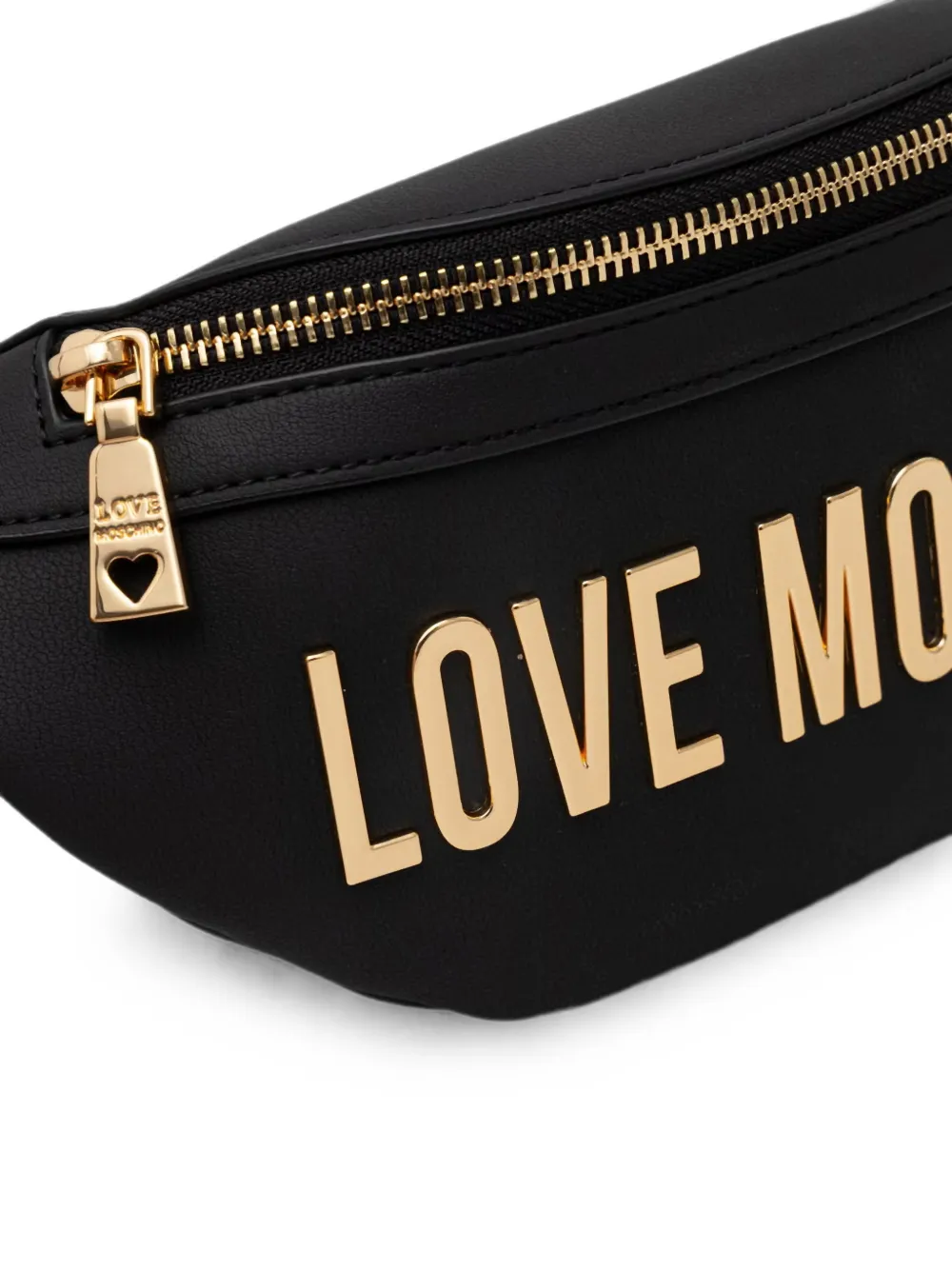 Love Moschino logo-lettering belt bag Zwart