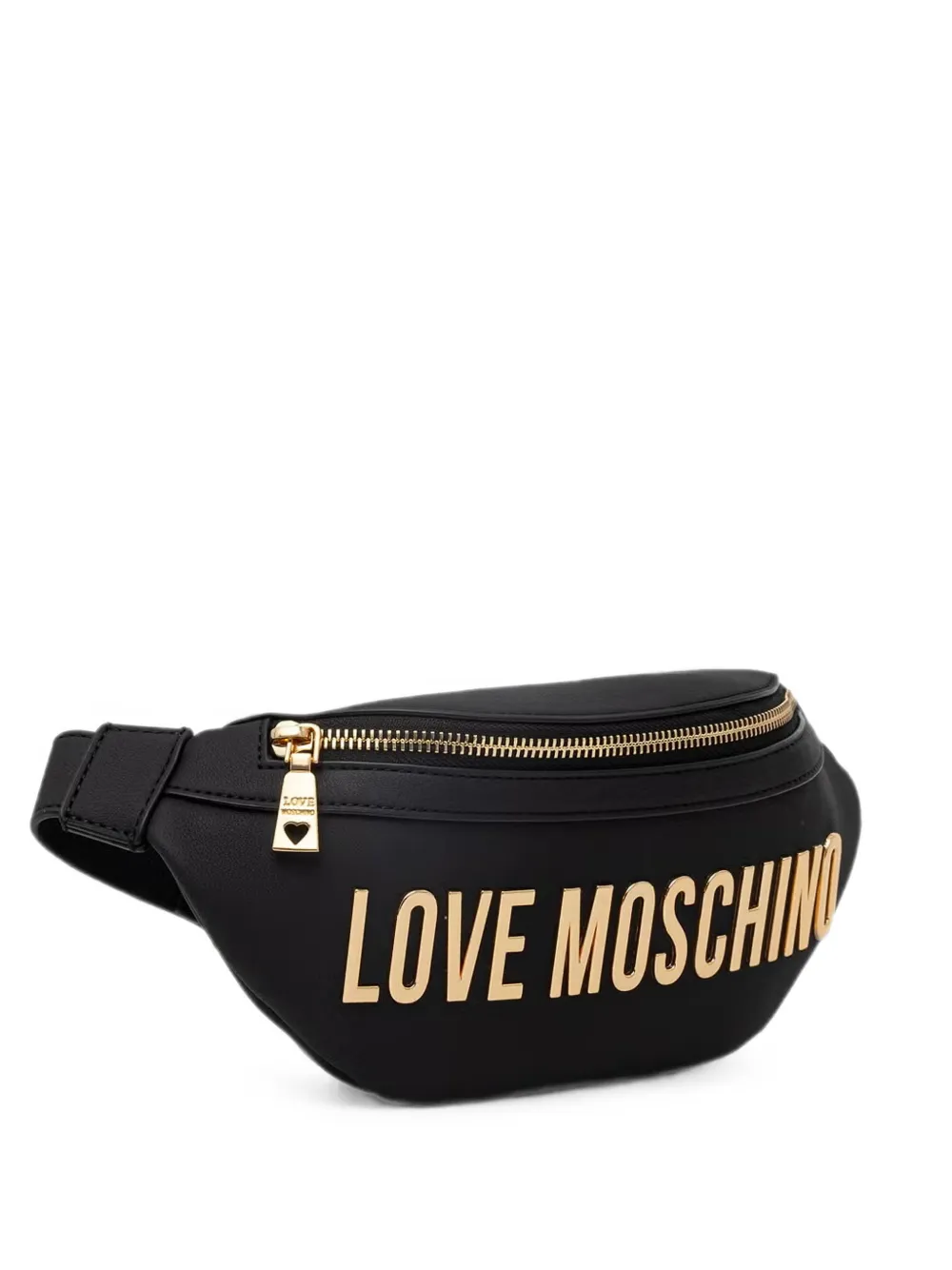 Love Moschino logo-lettering belt bag Zwart