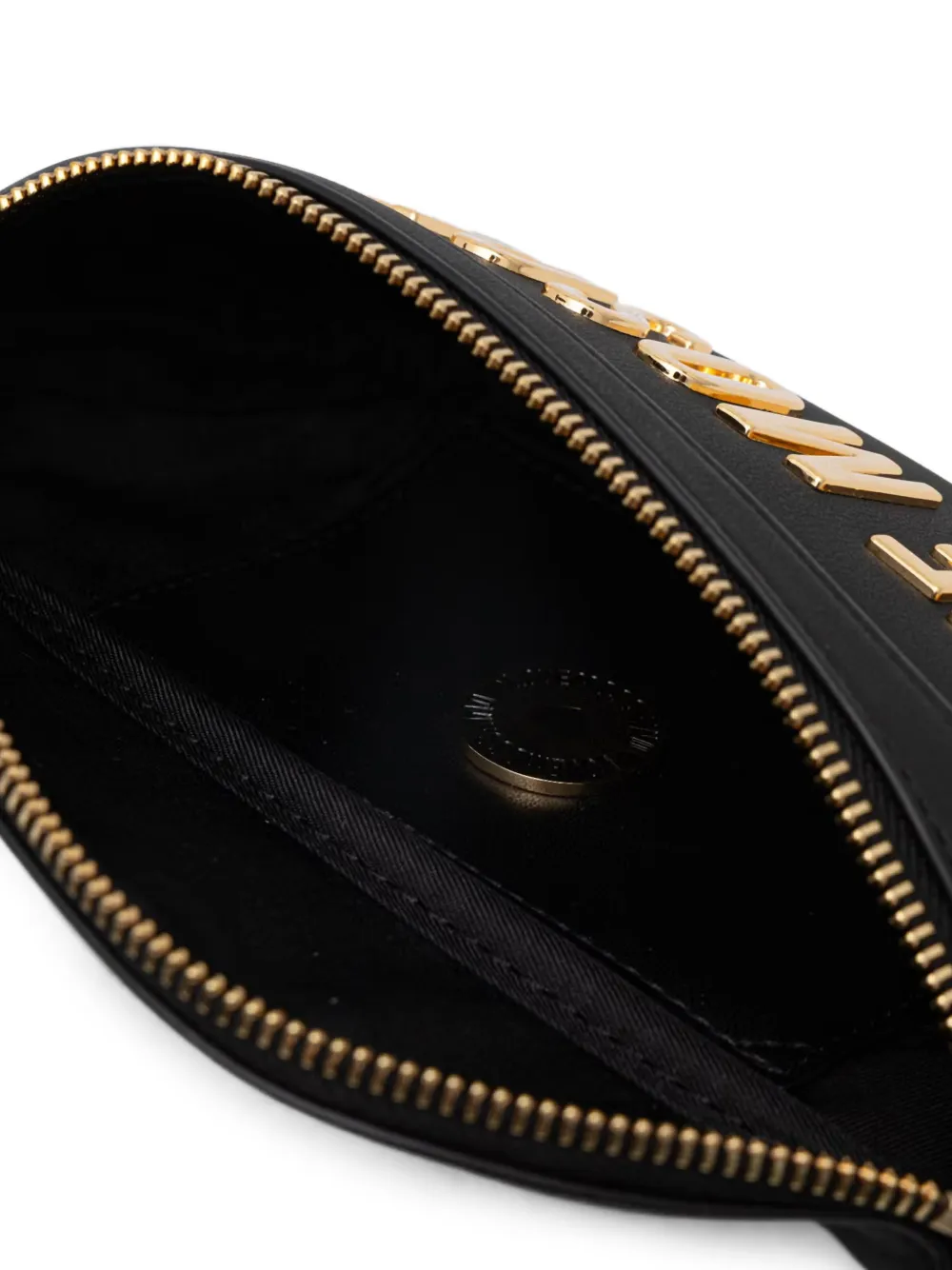Love Moschino logo-lettering belt bag Zwart