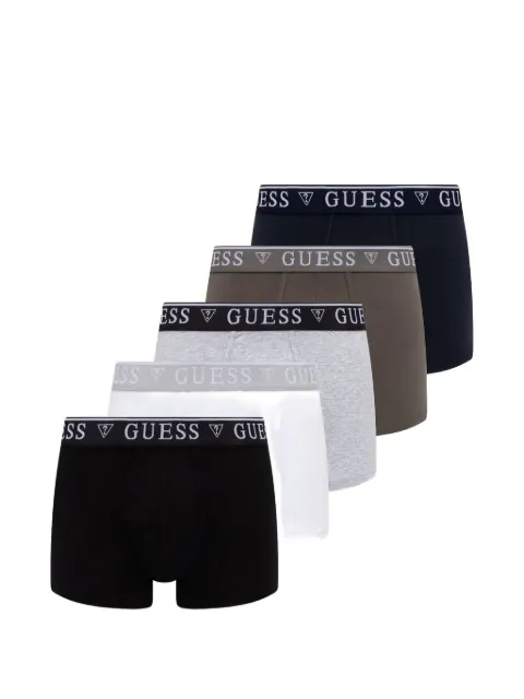 GUESS USA logo-waistband boxers (set of five)