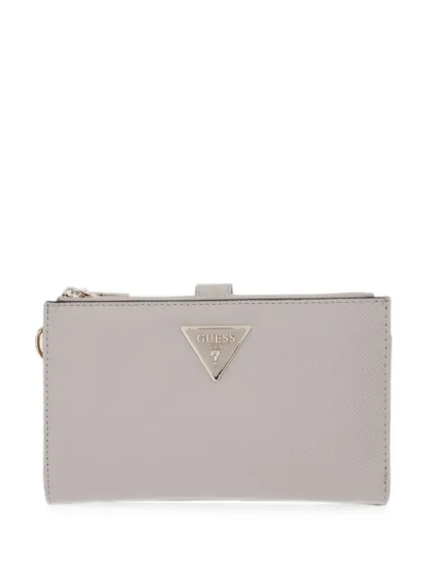 GUESS USA logo-plaque wristlet wallet