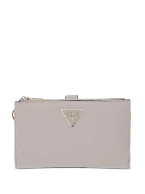 GUESS USA logo-plaque wristlet wallet