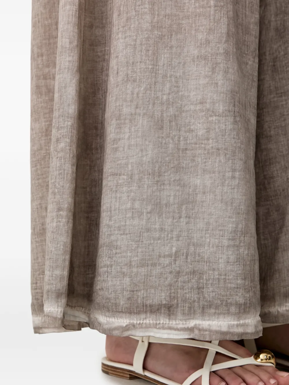 Haveone Elasticated Palazzo Pants In Gray