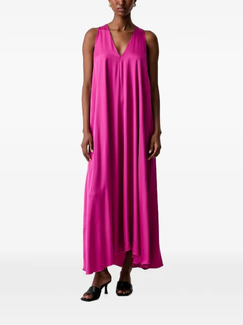 Haveone V-neck sleeveless maxi dress